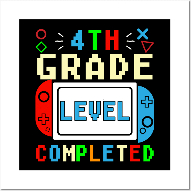 4TH Grade Level Completed Video Game Wall Art by AngelGurro